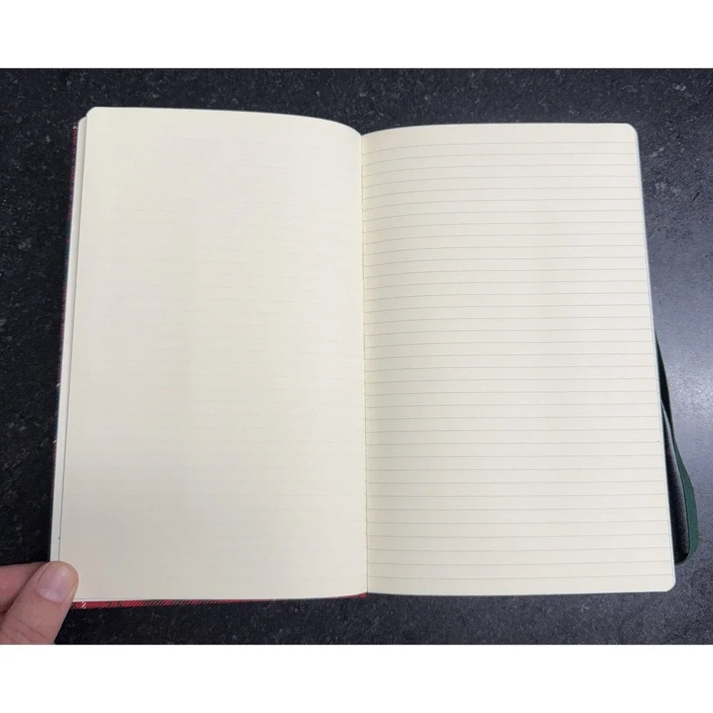 Waverley Scotland MacRae Modern Red Tartan Cloth Notebook Kinloch Anderson 8.5